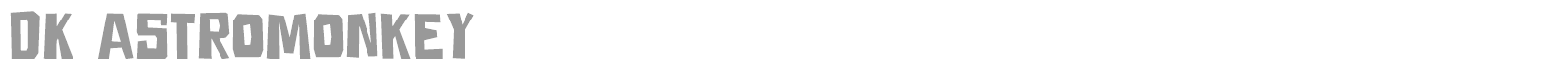 DK Astromonkey font preview